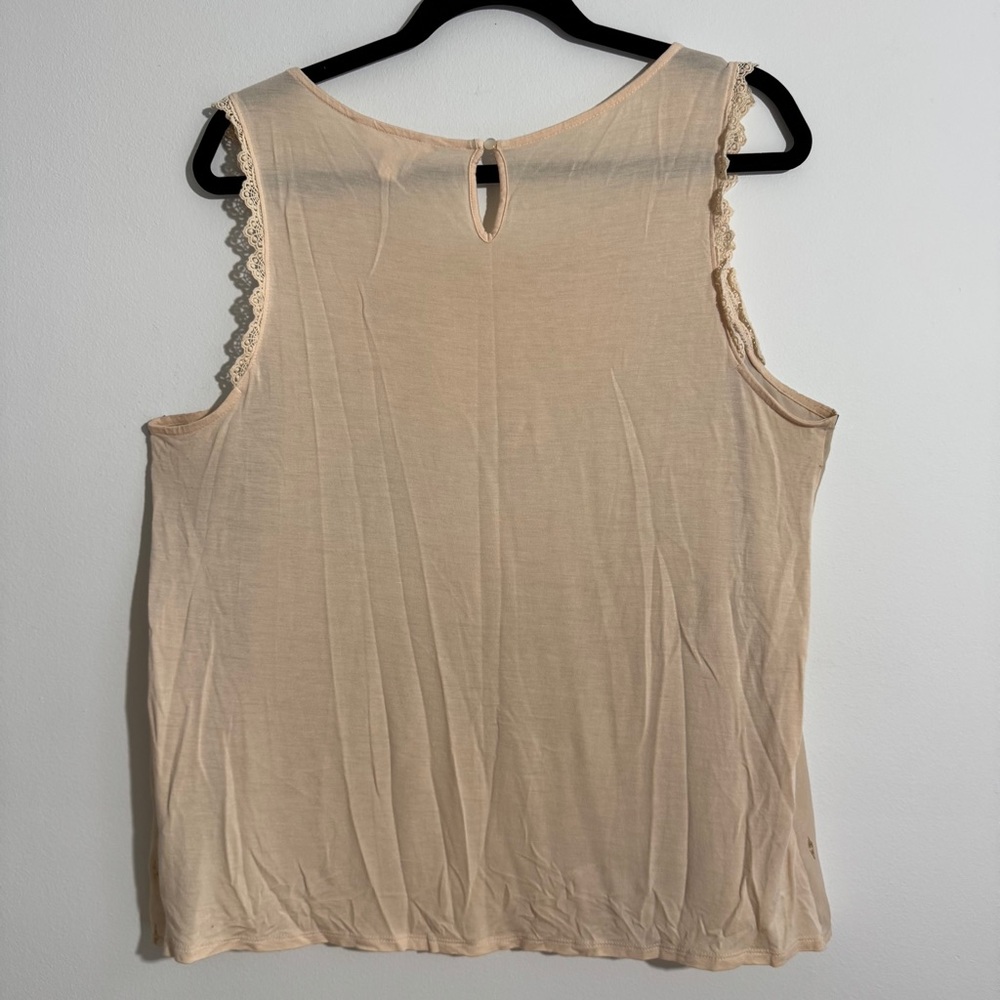 Lauren Conrad Gold‎ Shimmer Sleeveless Blouse Size XL - Picture 2 of 9